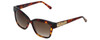 Judith Leiber Designer Sunglasses JL5015-02 in Tortoise in Brown Lens