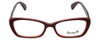 Betsey Johnson Designer Eyeglasses Betseyville BV100-06 in Cherry 53mm :: Rx Single Vision