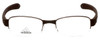 Adidas Designer Eyeglasses a882-40-6050 in Chocolate 50mm :: Custom Left & Right Lens