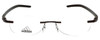 Adidas Designer Eyeglasses a641-40-6053 in Chocolate 51mm :: Rx Single Vision
