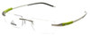 Adidas Designer Eyeglasses a640-00-6050 in Silver/Green/White 49mm :: Progressive