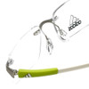 Adidas Designer Eyeglasses a640-00-6050 in Silver/Green/White 49mm :: Progressive