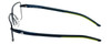 Adidas Designer Eyeglasses a645-40-6059 in Navy-Green 52mm :: Progressive