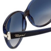 Chopard Designer Sunglasses SCH129S-0WTG in Black-Blue with Grey-Gradient Lens