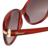 Chopard Designer Sunglasses SCH129S-0WTF in Red with Brown-Gradient Lens