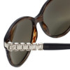 Chopard Designer Sunglasses SCH150S-1EXX in Grey-Striped with Brown-Mirror Lens