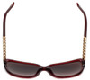 Chopard Designer Sunglasses SCH184S-0954 in Red with Brown-Gradient Lens