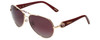Chopard Designer Sunglasses SCH997S-8FCP in Gold with Violet Lens