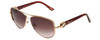 Chopard Designer Sunglasses SCHA60S-08MG in Gold with Rose-Gradient Lens