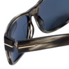 Tom Ford Designer Sunglasses Mason TF445-20A in Striped-Grey with Smoke Lens