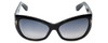 Tom Ford Designer Sunglasses Corinne TF460-01C in Black with Grey-Gradient Lens