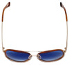 Tom Ford Designer Sunglasses Andy TF468-56W in Gold-Havana with Blue-Gradient Lens