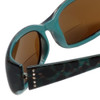 Corinne McCormack Designer Bi-Focal Reading Sunglasses Rachel in Tortoise Blue