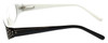 Corinne McCormack Designer Eyeglasses Lexi in Black-White 50mm :: Rx Single Vision