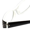 Corinne McCormack Designer Eyeglasses Lexi in Black-White 50mm :: Rx Single Vision