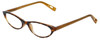 Corinne McCormack Designer Reading Glasses Roseanne in Amber Crystal Brown 50mm