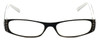 Corinne McCormack Designer Reading Glasses Lexi in Black-White 50mm