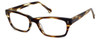 Calabria Elite Designer Reading Glasses CE107 in Striped Tortoise
