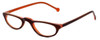 Calabria Elite Designer Reading Glasses CE114 in Brown Stripe