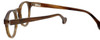 Calabria Elite Designer Reading Glasses CEBH122 in Brown Horn
