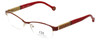 Carolina Herrera Designer Eyeglasses VHE025-0SAH in Red Beige 53mm :: Custom Left & Right Lens