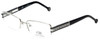 Carolina Herrera Designer Eyeglasses VHE049-0579 in Shiny Palladium 54mm :: Custom Left & Right Lens