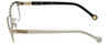 Carolina Herrera Designer Eyeglasses VHE058-0377 in Gold White Gloss 55mm :: Custom Left & Right Lens