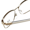 Carolina Herrera Designer Eyeglasses VHE058-0377 in Gold White Gloss 55mm :: Custom Left & Right Lens