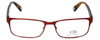 Carolina Herrera Designer Eyeglasses VHE074-08C6 in Red Tortoise 56mm :: Custom Left & Right Lens