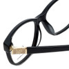 Carolina Herrera Designer Eyeglasses VHE590-0700 in Shiny Black 53mm :: Custom Left & Right Lens