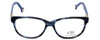 Carolina Herrera Designer Eyeglasses VHE590-0M00 in Blue Havana 53mm :: Custom Left & Right Lens