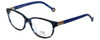 Carolina Herrera Designer Eyeglasses VHE590-0M00 in Blue Havana 53mm :: Custom Left & Right Lens