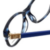 Carolina Herrera Designer Eyeglasses VHE590-0M00 in Blue Havana 53mm :: Custom Left & Right Lens