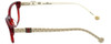 Carolina Herrera Designer Eyeglasses VHE629-0723 in Polished Red 52mm :: Custom Left & Right Lens