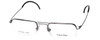 Calvin Klein CK381 Designer Reading Glasses in Gunmetal