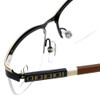 Carolina Herrera Designer Eyeglasses VHE041-0530 in Black Gold 54mm :: Progressive