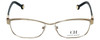 Carolina Herrera Designer Eyeglasses VHE058-0377 in Gold White Gloss 55mm :: Progressive