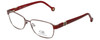 Carolina Herrera Designer Eyeglasses VHE063-08P2 in Red 55mm :: Progressive