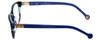 Carolina Herrera Designer Eyeglasses VHE590-0M00 in Blue Havana 53mm :: Progressive