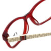 Carolina Herrera Designer Eyeglasses VHE629-0723 in Polished Red 52mm :: Progressive