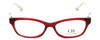 Carolina Herrera Designer Eyeglasses VHE629-0723 in Polished Red 52mm :: Rx Bi-Focal