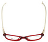 Carolina Herrera Designer Eyeglasses VHE629-0723 in Polished Red 52mm :: Rx Bi-Focal