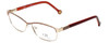 Carolina Herrera Designer Reading Glasses VHE058-0357 in Gold Rose Gloss 55mm