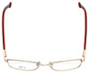Carolina Herrera Designer Reading Glasses VHE058-0357 in Gold Rose Gloss 55mm