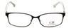 Carolina Herrera Designer Reading Glasses VHE065-0H98 in Shiny Black Brown 53mm