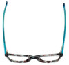 Calabria Vivid Designer Reading Glasses 864 Aqua-Marble Blue Grey Tortoise 51mm