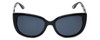 VIP Corinne McCormack Designer Sunglasses Montauk in Black 56mm
