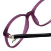 Seventeen Designer Eyeglasses SV5404-MPU in Matte Purple/Black 51mm :: Progressive