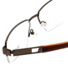Big and Tall Designer Eyeglasses Big-And-Tall-7-Brown in Brown 60mm :: Rx Single Vision
