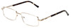 Calabria R780 Metal Reading Glasses w/Matching Case Brown OR Grey Choose Power